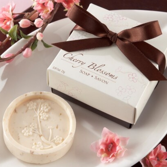 Kate Aspen Cherry Blossom Scented Soap Set of 6 - Picture 1 of 10